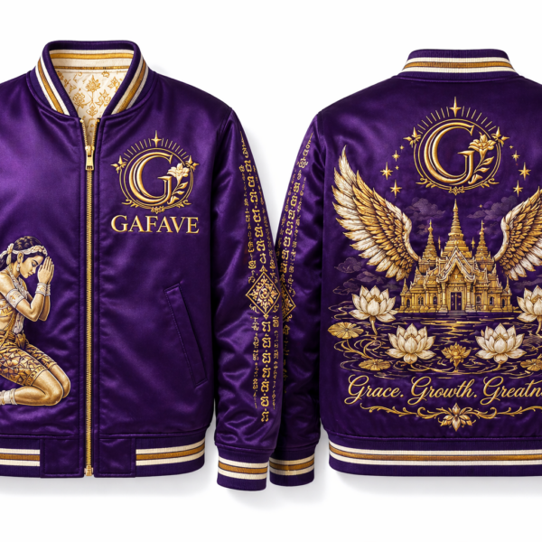 Lotus Temple Satin Bomber